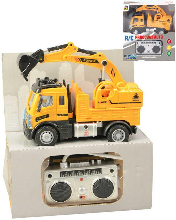 RC Auto bagr na vysílačku 27MHz na baterie 1:64 Světlo