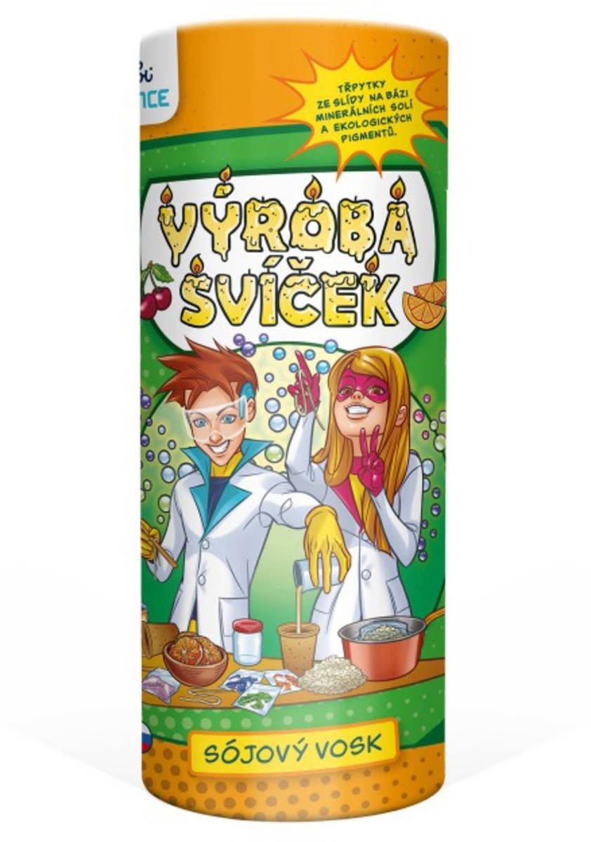 ALBI SCIENCE Výroba svíček Sójový vosk experimentální vědecký set pro děti