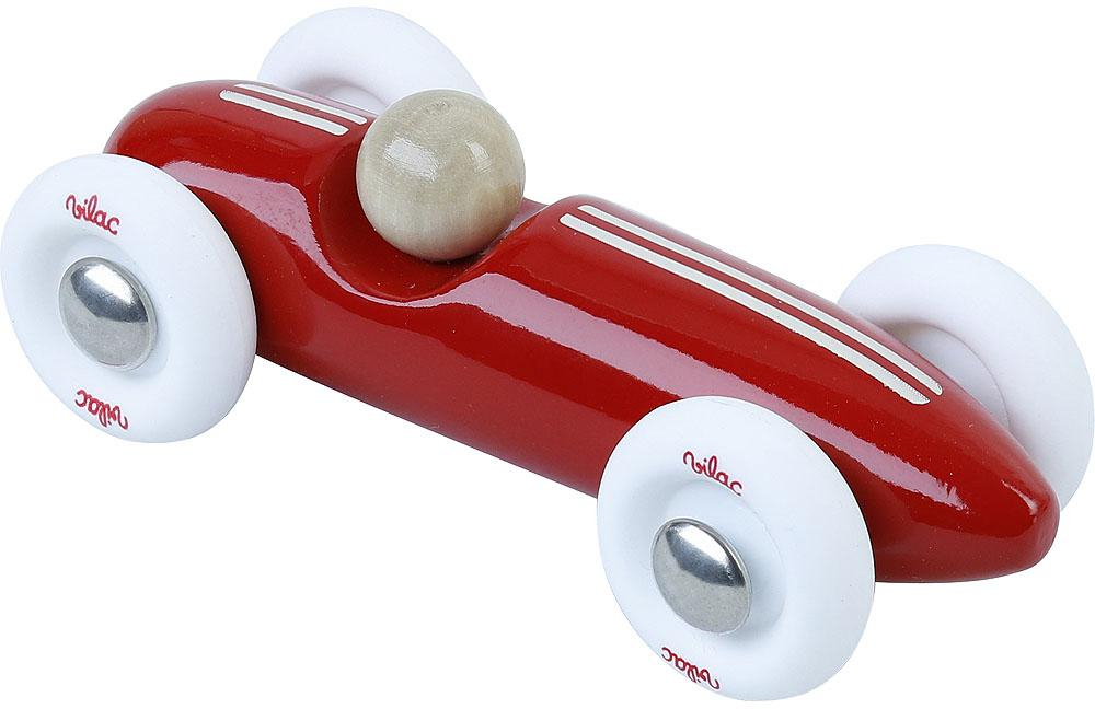 Vilac Dřevěné auto mini Grand prix vintage červené