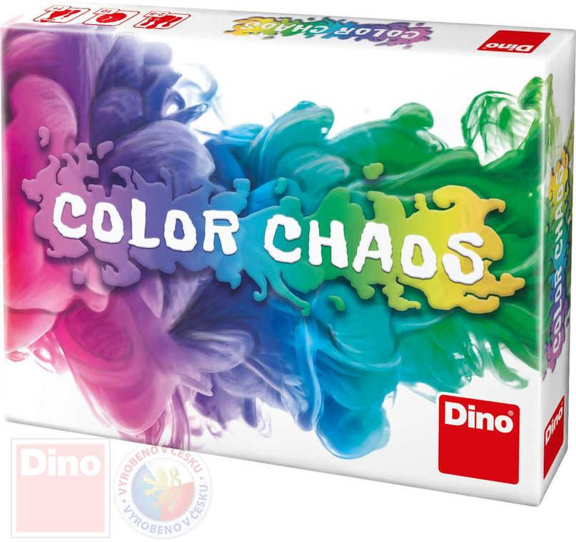 DINO Hra karetní Color Chaos cestovní 
