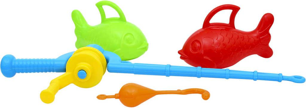 PL Hra Lovení rybiček malý rybář set udice + 2 rybky plast