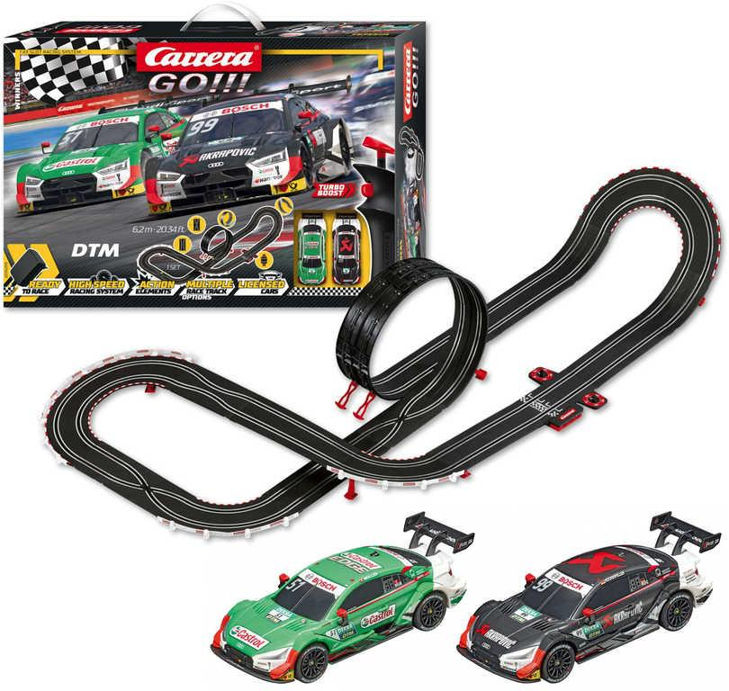 CARRERA GO! Winners autodráha 6,2m 2 auta Audi RS 5 DTM na trafo