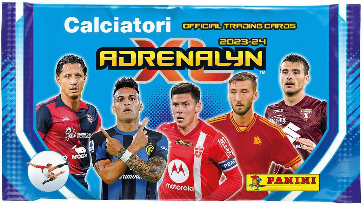 PANINI ITALSKÁ SERIE A 23/24 Sběratelské karty Adrenalyn XL set 6ks booster