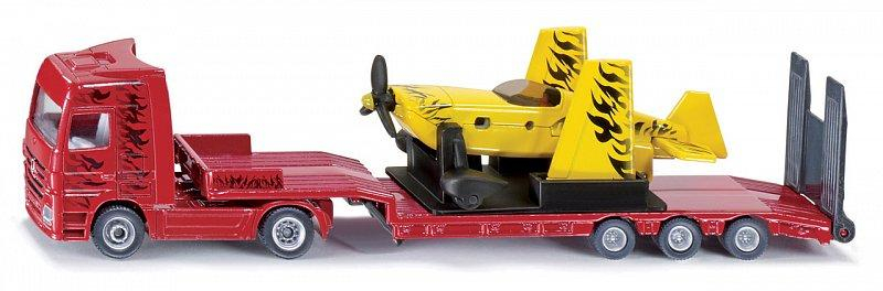 SIKU Super - Kamion s vlekem a sportovním letadlem, 1:87